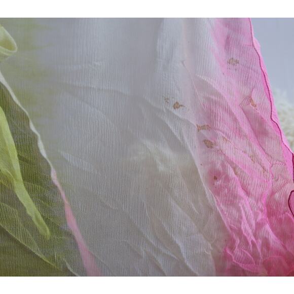 BCBGMAXAZRIA y2k Vintage Silk rainbow wrap dress size 4 S - Picture 4 of 8